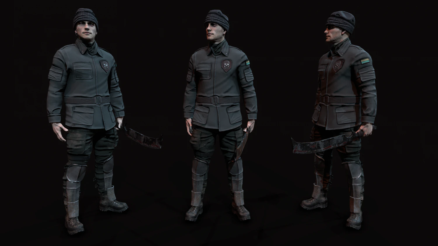 Wasteland male 3D Model .c4d .max .obj .3ds .fbx .stl .blend