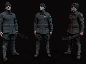 ウェイストランド男性 3Dモデル