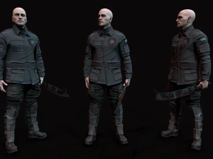 Wasteland male 3D Model