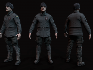 Wasteland male 3D Model