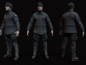 Wasteland male 3D Model