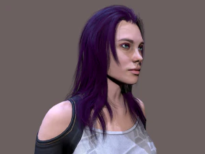 Senhora ciberpunk Modelo 3D