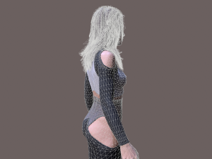 Cyberpunk lady 3D Model