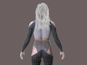 Cyberpunk lady 3D Model