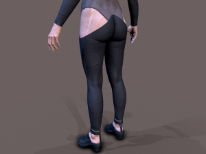 Cyberpunk lady 3D Model