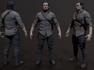 Zombie Apocalypse Survivor 3D-Modell