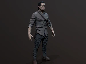 Zombie Apocalypse Survivor 3D Model