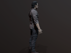 Zombie Apocalypse Survivor Model 3D