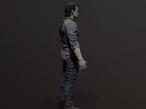 Zombie Apocalypse Survivor 3D Model