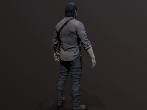 Zombie Apocalypse Survivor Model 3D