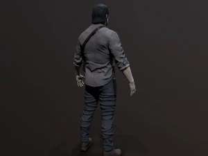 Zombie Apocalypse Survivor 3D Model