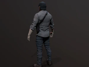 Zombie Apocalypse Survivor 3D Model