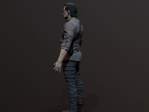 Zombie Apocalypse Survivor Model 3D