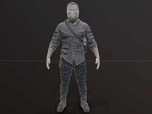 Zombie Apocalypse Survivor Model 3D