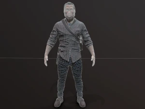 Zombie Apocalypse Survivor 3D Model
