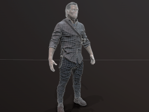 Zombie Apocalypse Survivor Model 3D