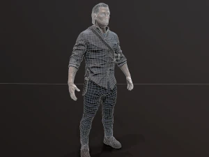 Zombie Apocalypse Survivor 3D Model