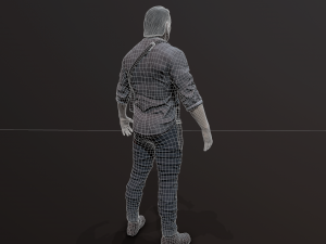 Zombie Apocalypse Survivor Model 3D