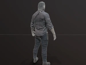 Zombie Apocalypse Survivor 3D Model