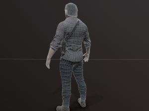 Zombie Apocalypse Survivor Model 3D