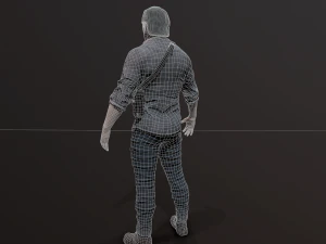 Zombie Apocalypse Survivor 3D Model
