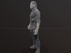 Zombie Apocalypse Survivor Model 3D