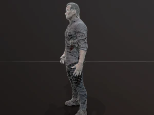 Zombie Apocalypse Survivor 3D Model