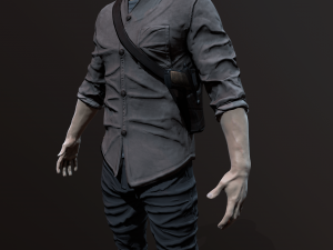 Zombie Apocalypse Survivor Model 3D