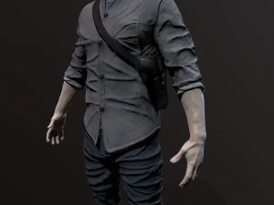 Zombie Apocalypse Survivor 3D Model