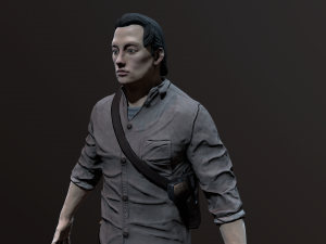 Zombie Apocalypse Survivor Model 3D