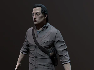 Zombie Apocalypse Survivor 3D Model