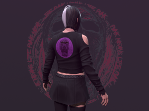 Punk Girl Modèle 3D