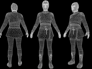 Punk Girl Modèle 3D