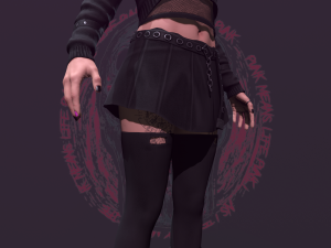 Punk Girl Modèle 3D