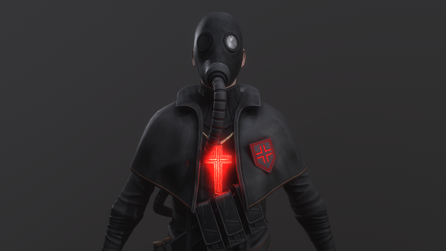 Post apocalyptic Priest Modelo 3D .c4d .max .obj .3ds .fbx .stl .blend 