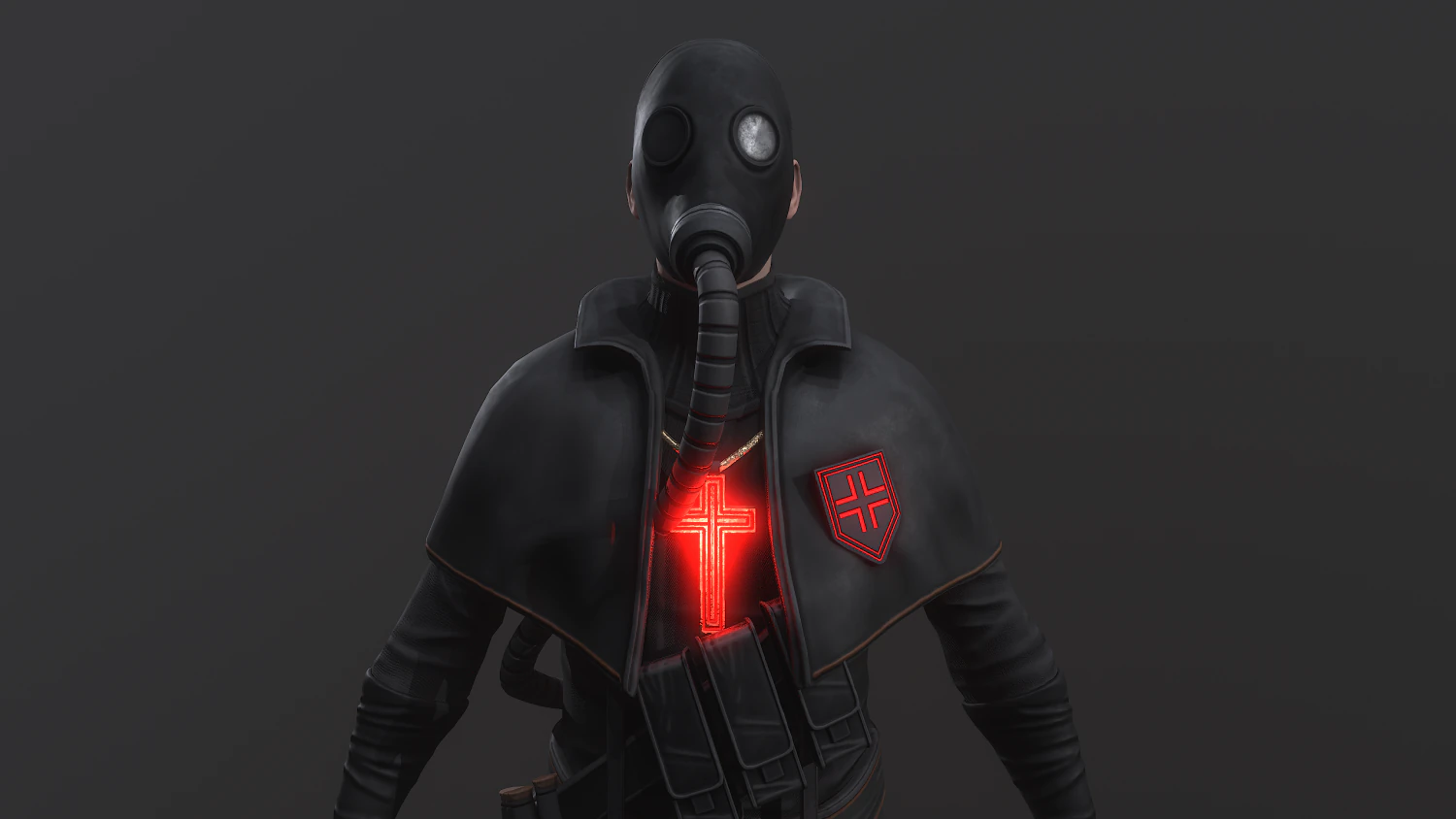 Post apocalyptic Priest 3D Model .c4d .max .obj .3ds .fbx .stl .blend