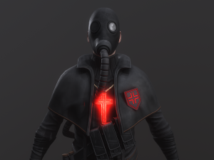 Post apocalyptic Priest 3D-Modell