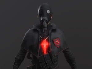 Prete post apocalittico Modello 3D