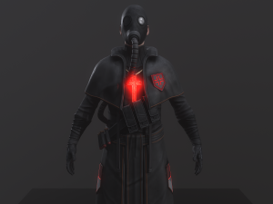 Post apocalyptic Priest Modelo 3D