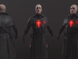 Post apocalyptic Priest Modelo 3D