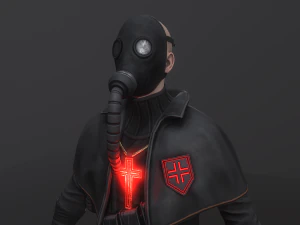 Post apocalyptic Priest 3D Model
