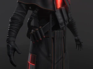 Post apocalyptic Priest 3D Model