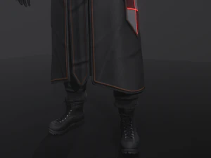 Post apocalyptic Priest 3D Model