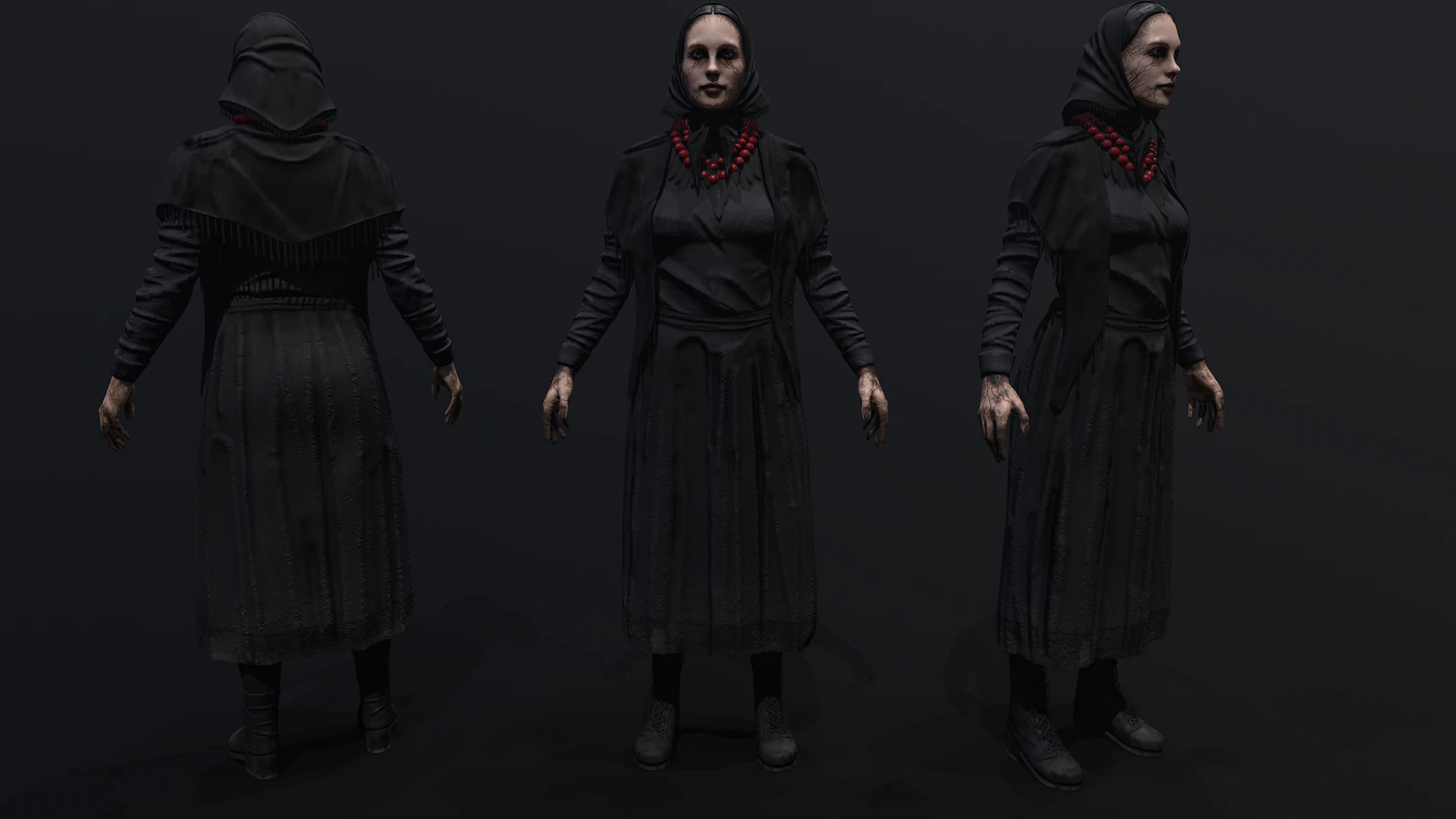 Witch 3D Model .c4d .max .obj .3ds .fbx .stl .blend 