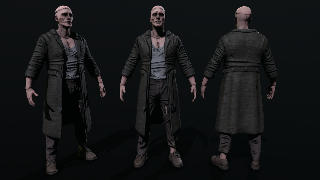 Frankenstein 3D Model .c4d .max .obj .3ds .fbx .stl .blend 