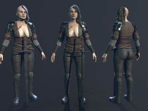 Girl Warrior Modelo 3D