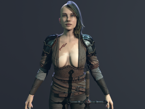 Girl Warrior Modelo 3D