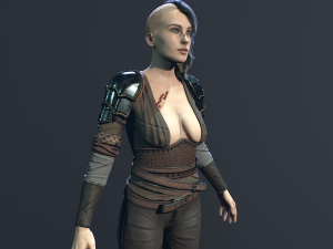 Girl Warrior Modelo 3D