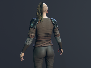 Girl Warrior Modelo 3D