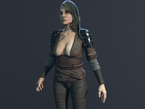 Girl Warrior Modelo 3D